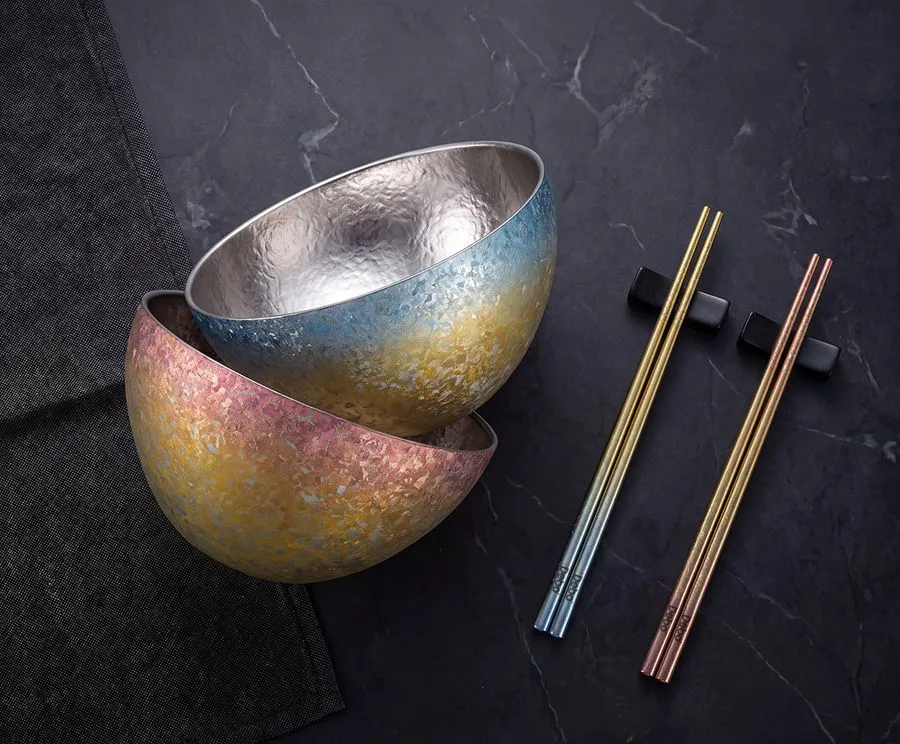 Perry Titanium Bowl & Chopsticks