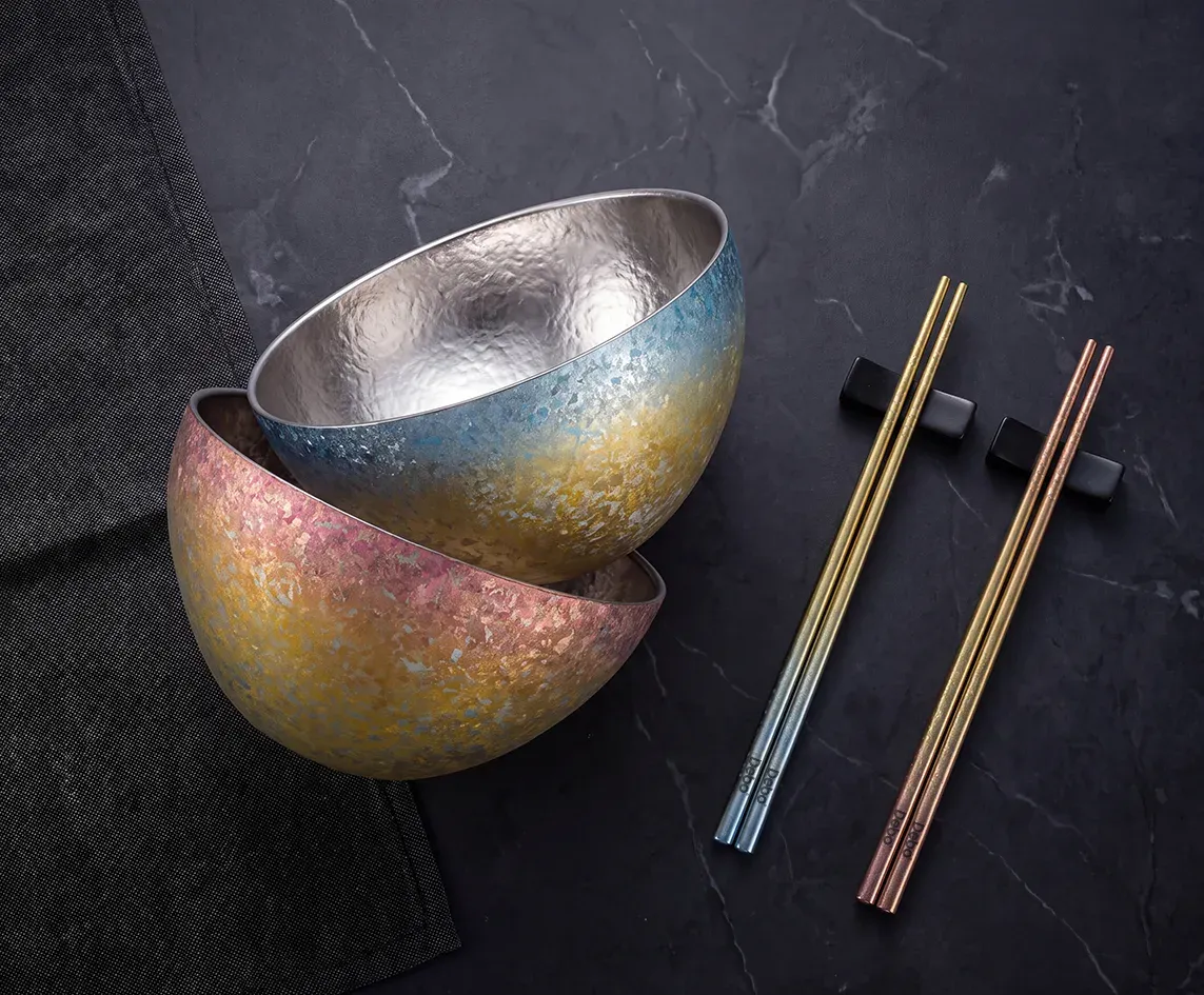 Perry Titanium Bowl & Chopsticks