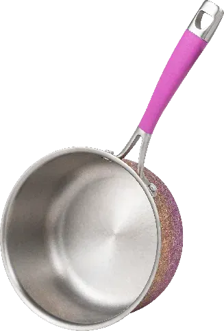 Diana Pure Titanium Milk Pan interior