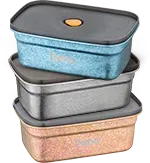 Agatha Titanium Lunch Box detail
