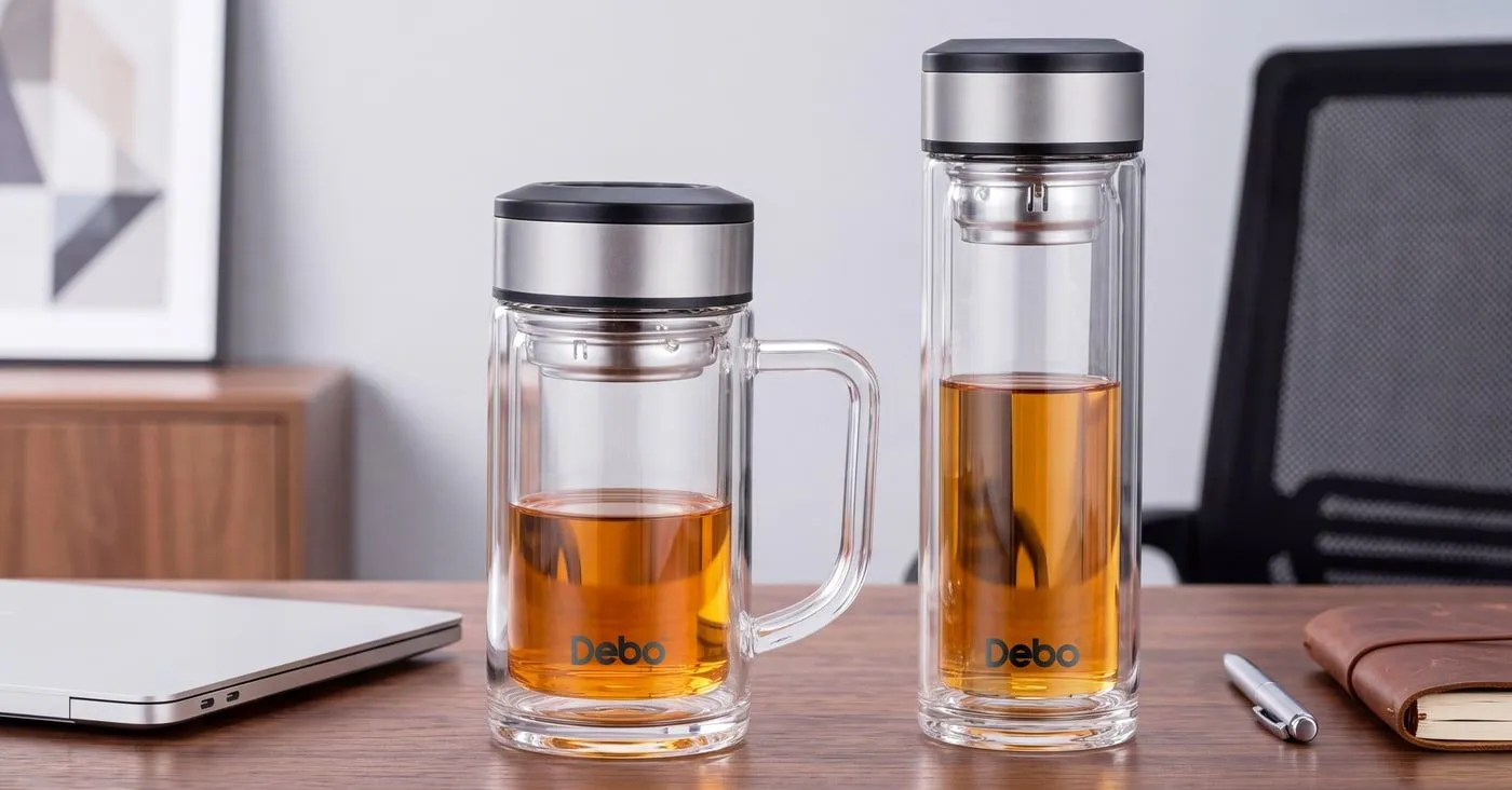 Borosilicate glass drinkware